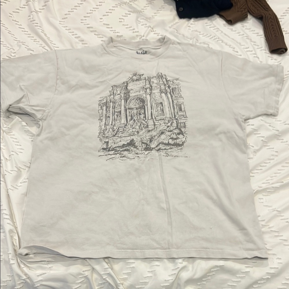 White Oversized Graphic T-Shirt